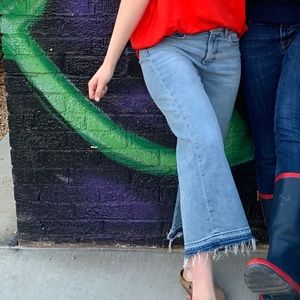 Loft Cropped Wide Leg Bottoms